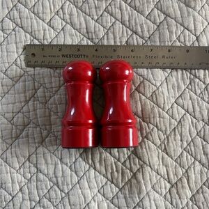 Red Salt and Pepper Shakers